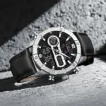 Naviforce 9263 Watch For Men-Silver Black - Image 2