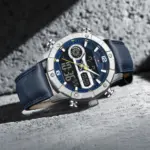 Naviforce 9263 Leathar Watch For Men - Blue - Image 5