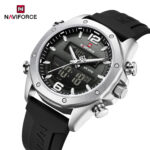 Naviforce 9264 watch for men-Silver Black - Image 3