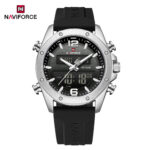Naviforce 9264 watch for men-Silver Black - Image 4