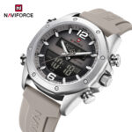 Naviforce 9264 watch for men- Silver Gray - Image 4