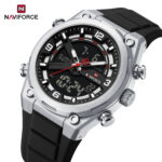 Naviforce 9265 Watch For Men - Silver Black - Image 2