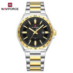 Naviforce 9266 Watch For Men- Golden Black