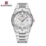 Naviforce 9268 Watch  For Men - Silver