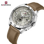 Naviforce 9269 Watch For Men-Brown Gray Lite - Image 3