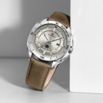 Naviforce 9269 Watch For Men-Brown Gray Lite