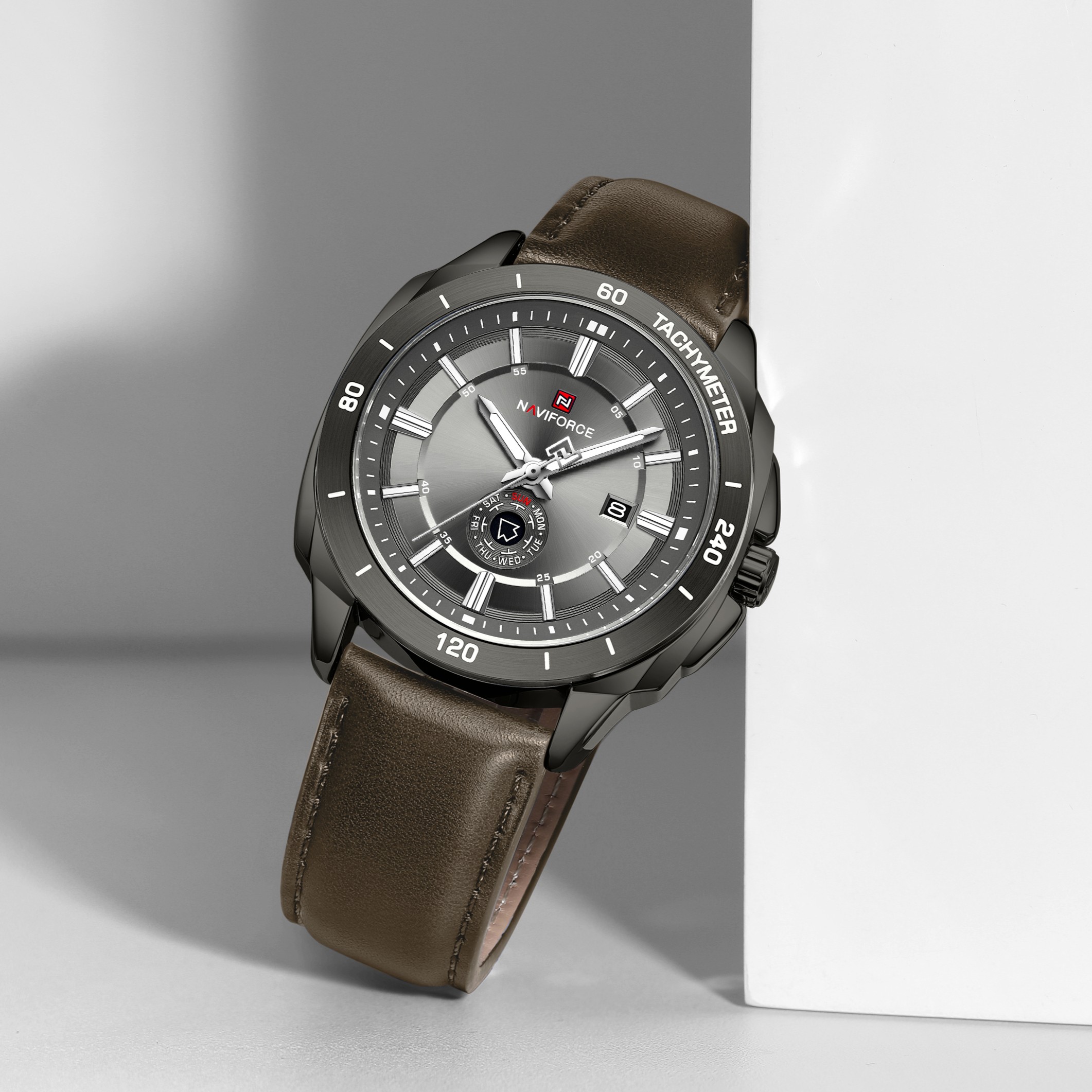 Naviforce-9269-Watch-For-Men-Brown-Gray.jpg Naviforce 9269 Watch For Men-Brown Gray - Image 1