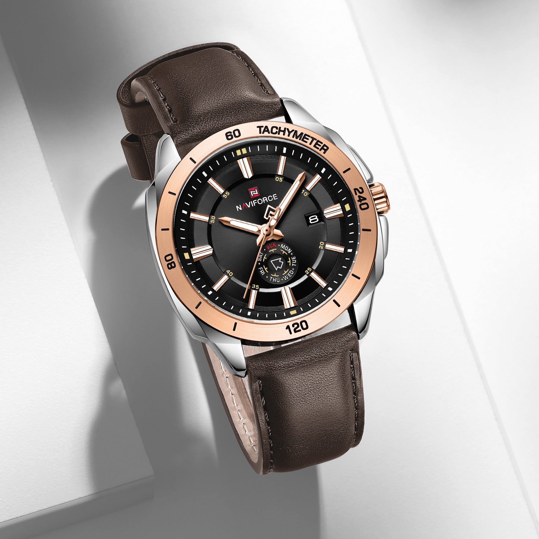 Naviforce-9269-Watch-For-Men-Dark-Brown.jpg Naviforce 9269 Watch For Men-Dark Brown - Image 1