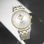 Naviforce 9272 Watch For Men - Silver Gold - Image 3