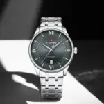 Naviforce 9272 Watch For Men - Silver Gray - Image 3