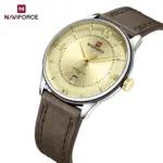 Naviforce 9272 Watch For Men-Gold Coffee - Image 2