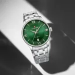 Naviforce 9272 Watch For Men-Silver Green - Image 3