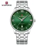 Naviforce 9272 Watch For Men-Silver Green - Image 4