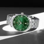 Naviforce 9272 Watch For Men-Silver Green - Image 2