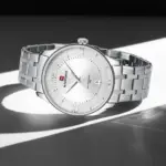 Naviforce 9272 Watch For Men- Silver - Image 3