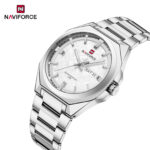 Naviforce 9273 watch for men-Silver - Image 2