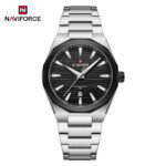 Naviforce 9274 Watch For Men - Silver Black - Image 3