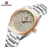 Naviforce 9274 Watch For Men - Silver Rose - Image 3