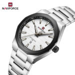 Naviforce 9274 Watch For Men - White Black - Image 2
