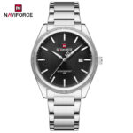 Naviforce 9276 Watch For Men - Silver Black