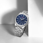 Naviforce 9282 Watch For Men - Silver Blue - Image 3