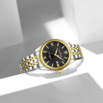 Naviforce 9282 Watch For Men-Silver Gold Black - Image 3