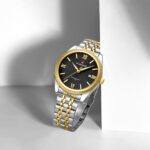 Naviforce 9282 Watch For Men-Silver Gold Black - Image 2
