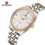 Naviforce 9282 Watch For Men - Silver Rose