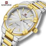 Naviforce 9218 Watch For Men - Gold White - Image 2