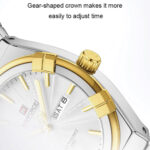 Naviforce 9218 Watch For Men - Gold White - Image 4