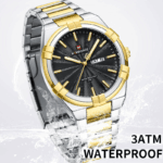 Naviforce 9218 Watch For Men-Golden Black - Image 3