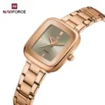 Naviforce 5075 Watch For Women-Rose Gold and Gray - Image 2