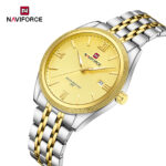 Naviforce 9282 Watch For Men-Silver Gold - Image 2