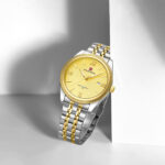 Naviforce 9282 Watch For Men-Silver Gold - Image 3