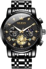 OLEVS 2829 Cornograph Watch For Men - Full Black