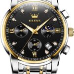 OLEVS 2829 Cornograph Watch For Men - Silver Gold Black