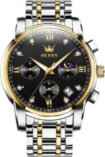 OLEVS 2829 Cornograph Watch For Men - Silver Gold Black