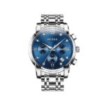 OLEVS 2858 Watch For Men-Silver Blue