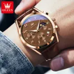 OLEVS 2890 Watch For Men - Brown Rose Coffee - Image 2