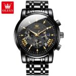 OLEVS 2892 Chronograph Mens Watch - Full Black