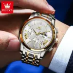 OLEVS 2892 Chronograph Mens Watch - Golden White - Image 2