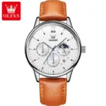 OLEVS 2922 Watch For Men - Brown White