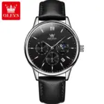OLEVS 2922 Watch For Men - Silver Black