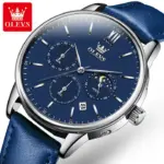OLEVS 2922 Watch For Men - Silver Blue - Image 2