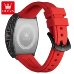OLEVS 2975 Watch For Men - Black Red - Image 2
