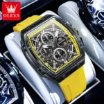 OLEVS 2975 Watch For Men - Black Yello - Image 2