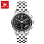 OLEVS 2981 Watch For Men - Silver Black