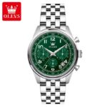 OLEVS 2981 Watch For Men - Silver Green