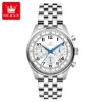 OLEVS 2981 Watch For Men - Silver White