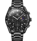 OLEVS 3618 Cornograph Watch For Men - Full Black
